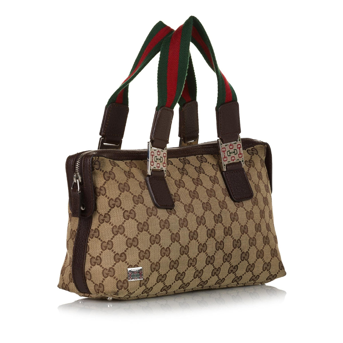 Gucci GG Canvas Web Handbag (SHG-34424)