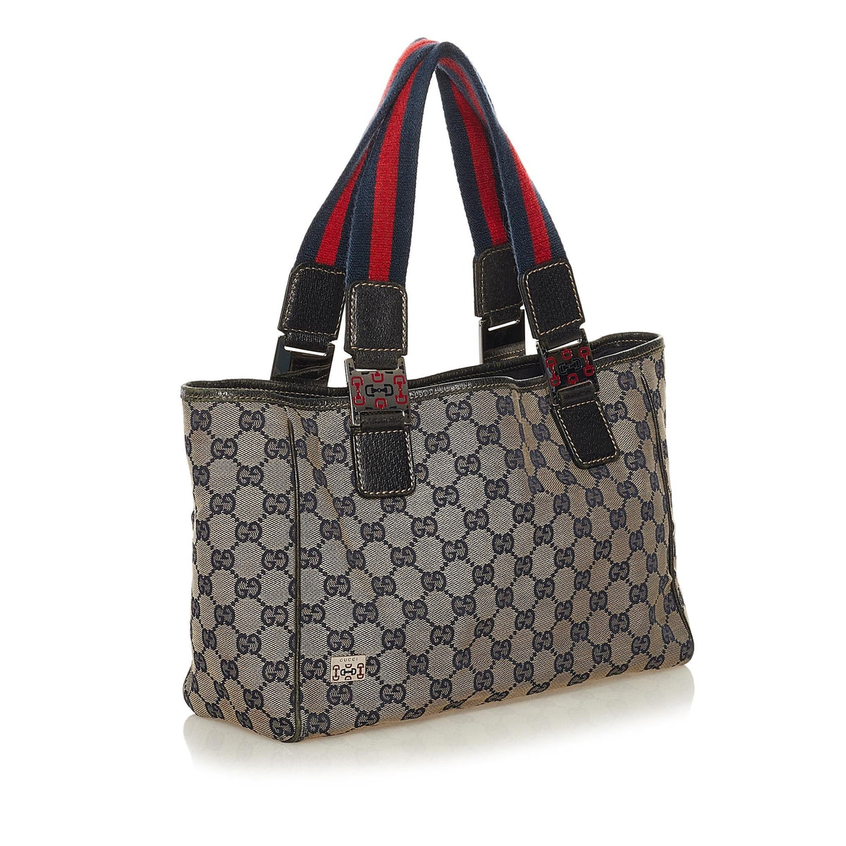 Gucci GG Canvas Web Handbag (SHG-34925)