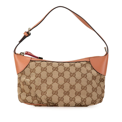 Gucci GG Canvas Web Handbag (SHG-GwKR2u)