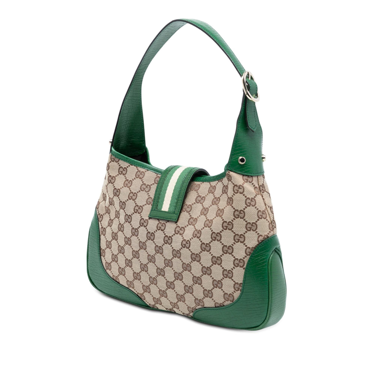 Gucci GG Canvas Web Junco Shoulder Bag