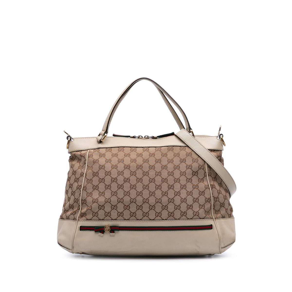 Gucci GG Canvas Web Mayfair Satchel