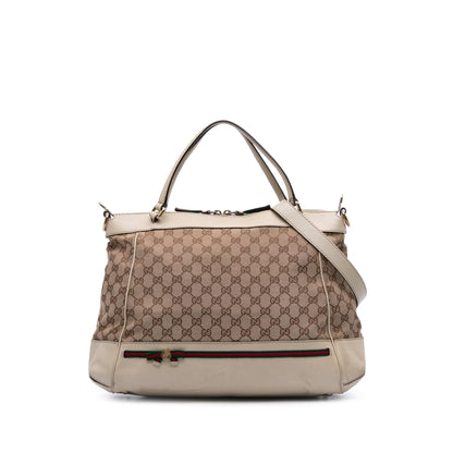 Gucci GG Canvas Web Mayfair Satchel