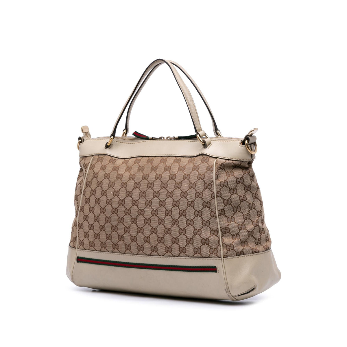 Gucci GG Canvas Web Mayfair Satchel