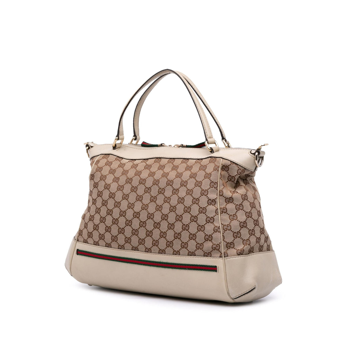 Gucci GG Canvas Web Mayfair Satchel