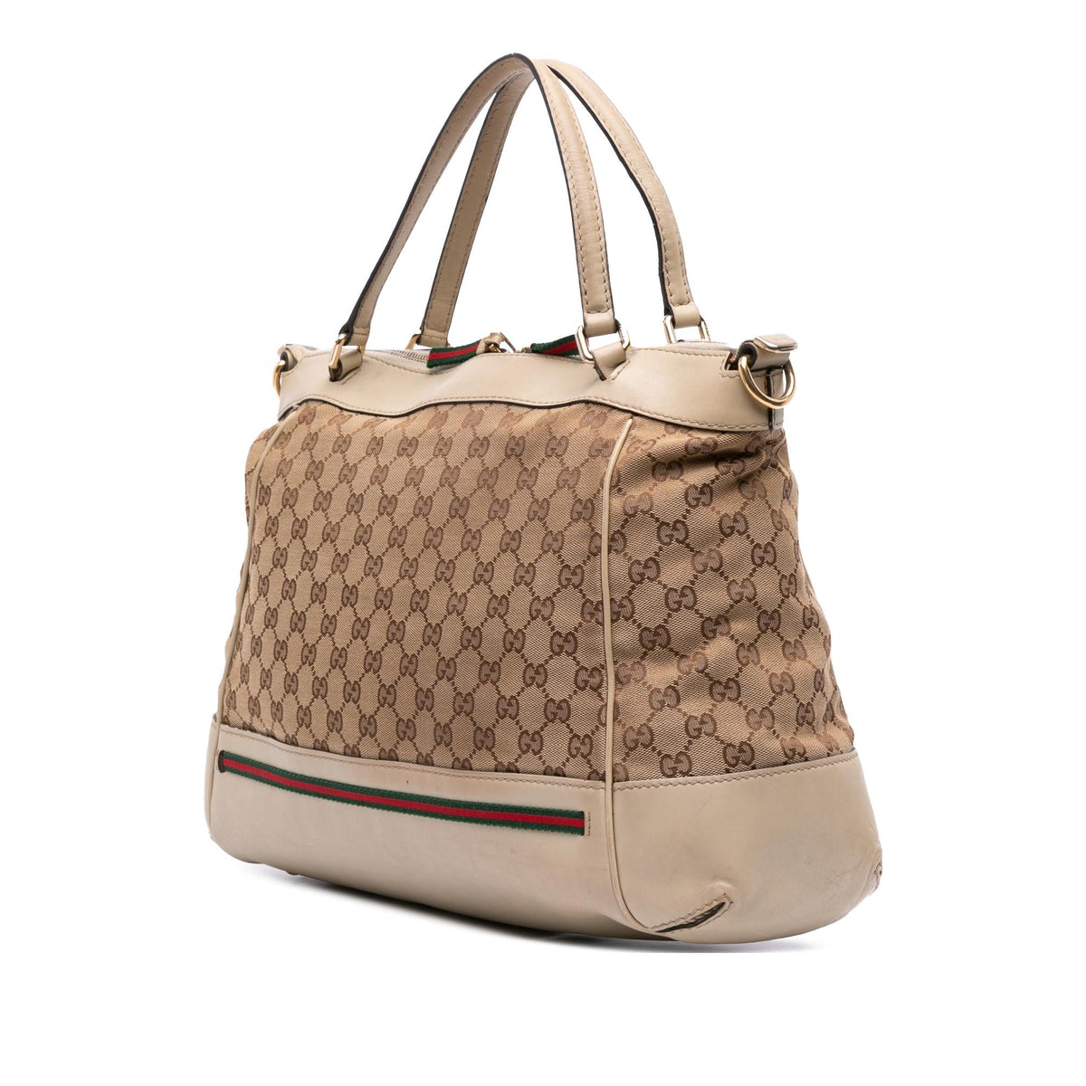 Gucci GG Canvas Web Mayfair Satchel