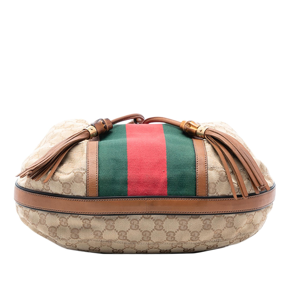 Gucci GG Canvas Web Rania Drawstring Hobo