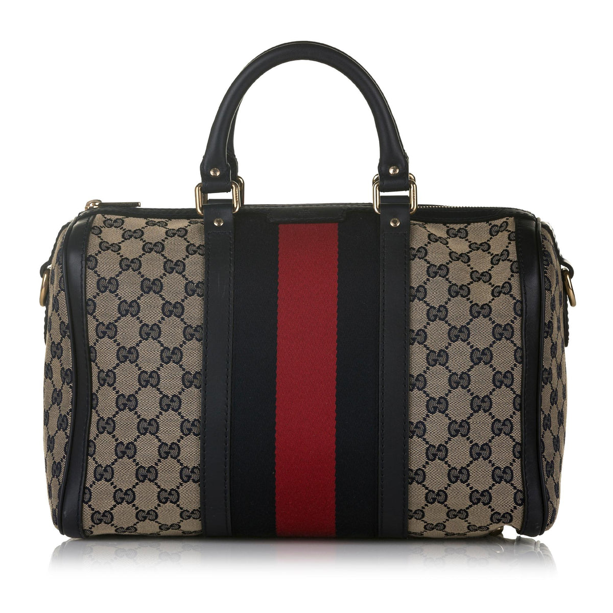 Gucci GG Canvas Web Satchel (SHG-33025)