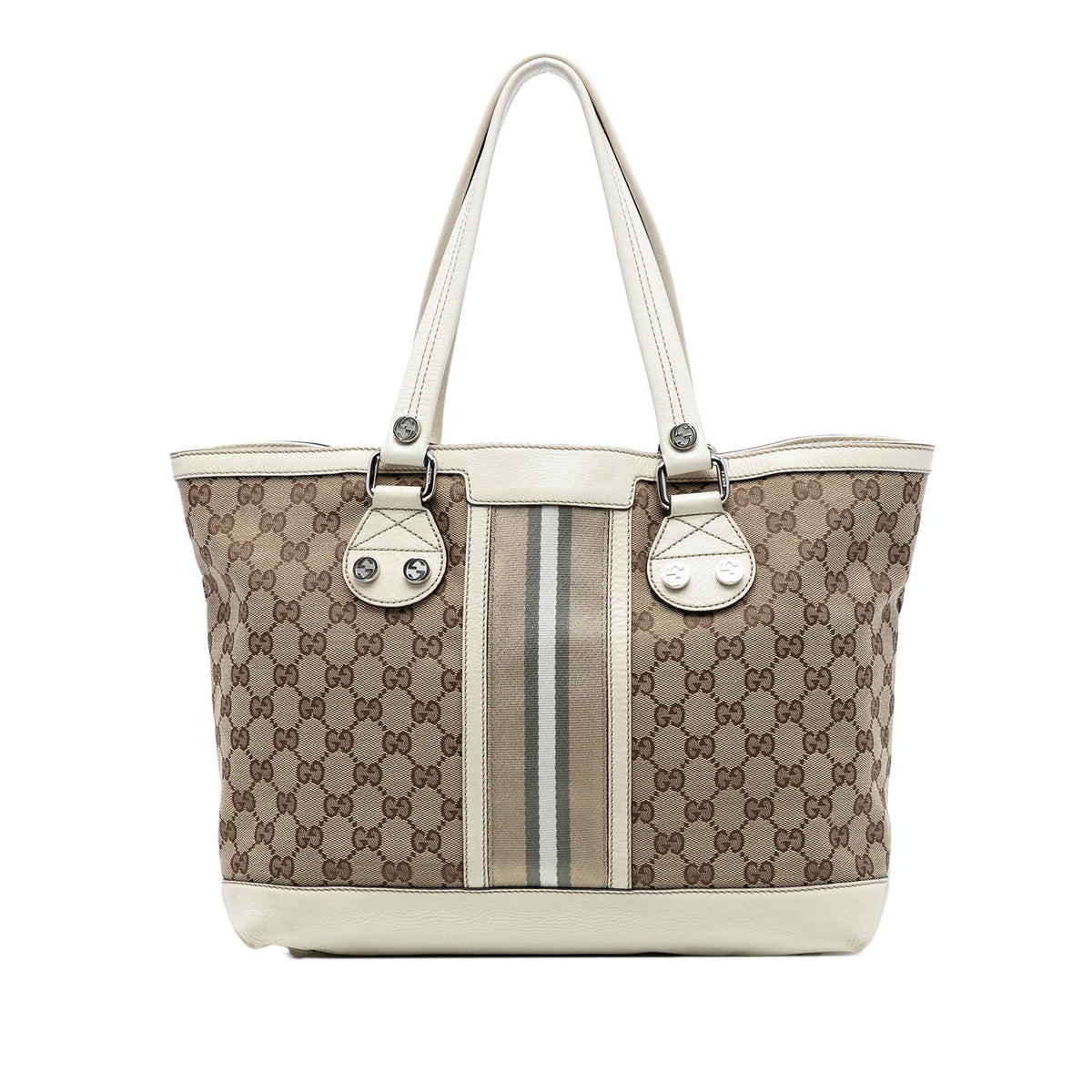 Gucci GG Canvas Web Sunset Tote