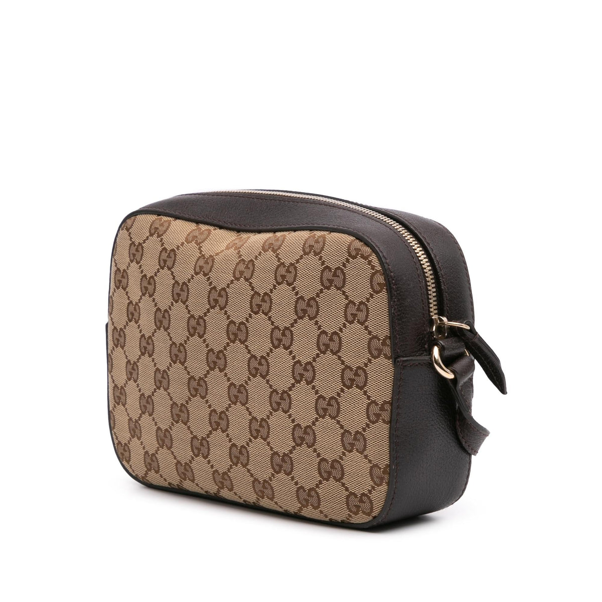 Gucci GG Canvas Webby Bee Camera Bag