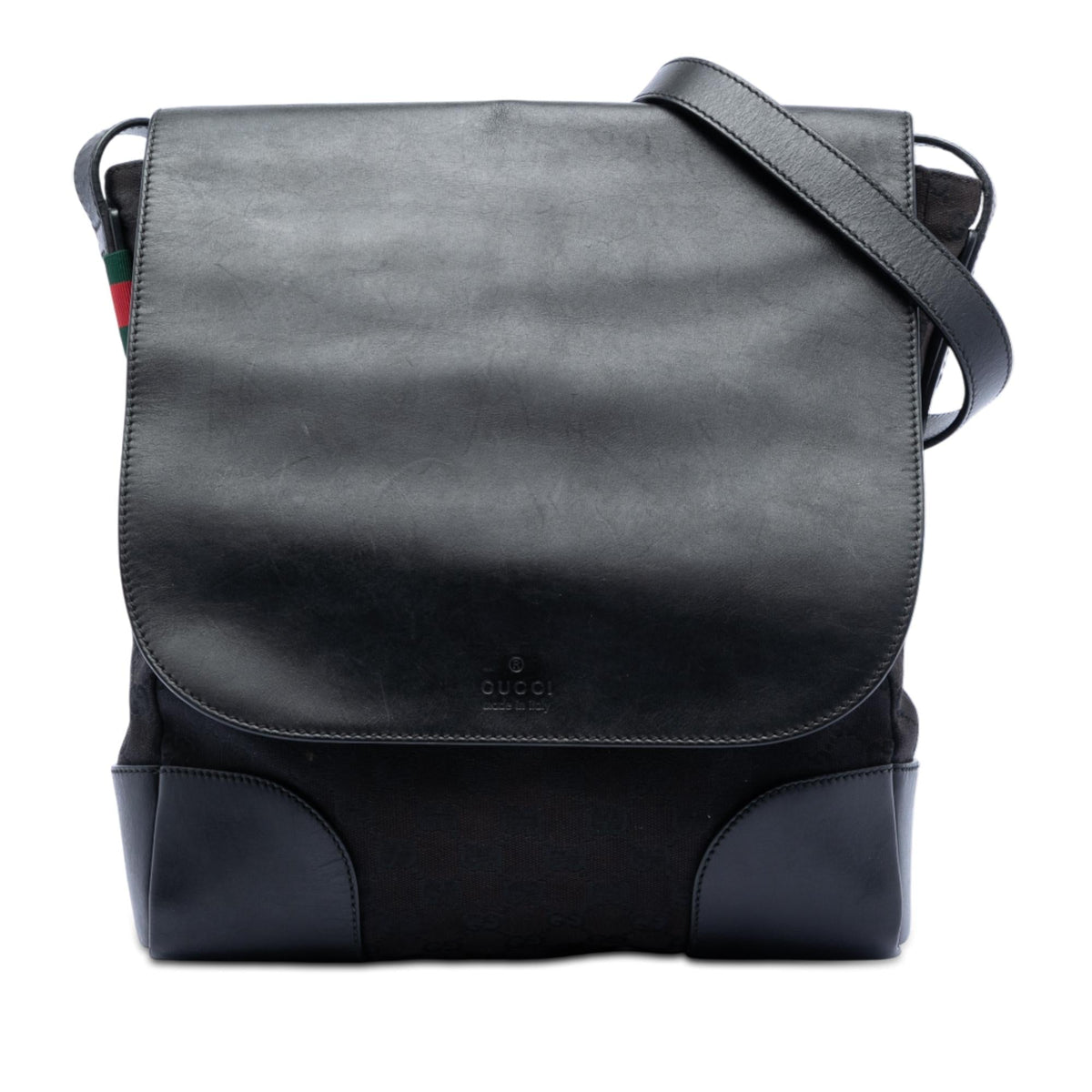 Gucci GG Canvas and Leather Crossbody