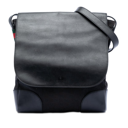Gucci GG Canvas and Leather Crossbody