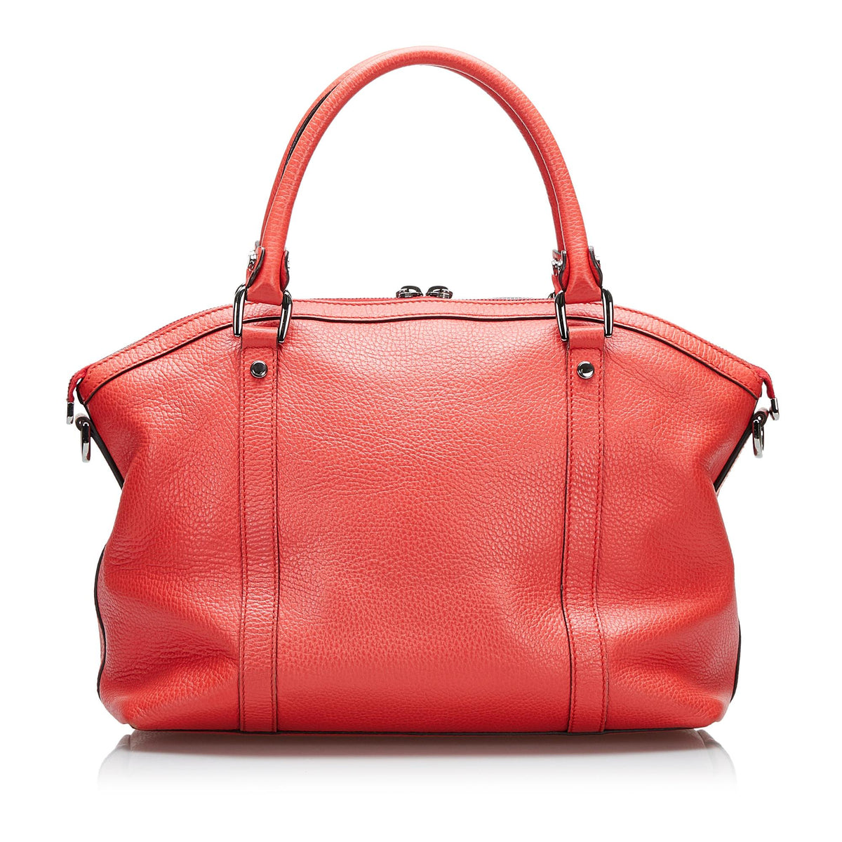 Gucci GG Charm Dome Leather Handbag (SHG-jqBZuV)