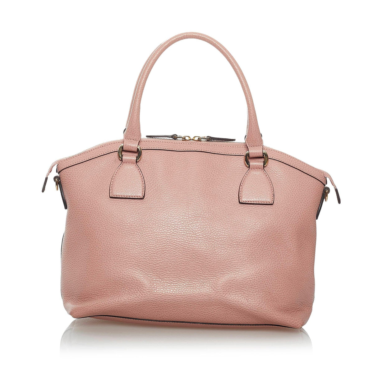 Gucci GG Charm Dome Leather Satchel (SHG-29691)