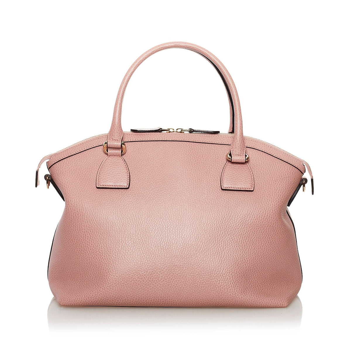 Gucci GG Charm Dome Leather Satchel (SHG-32882)
