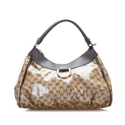 Gucci GG Crystal Abbey D-Ring Hobo Bag (SHG-oEuFWn)