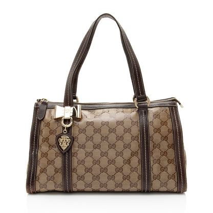 Gucci GG Crystal Duchessa Boston Bag (SHF-011vqr)