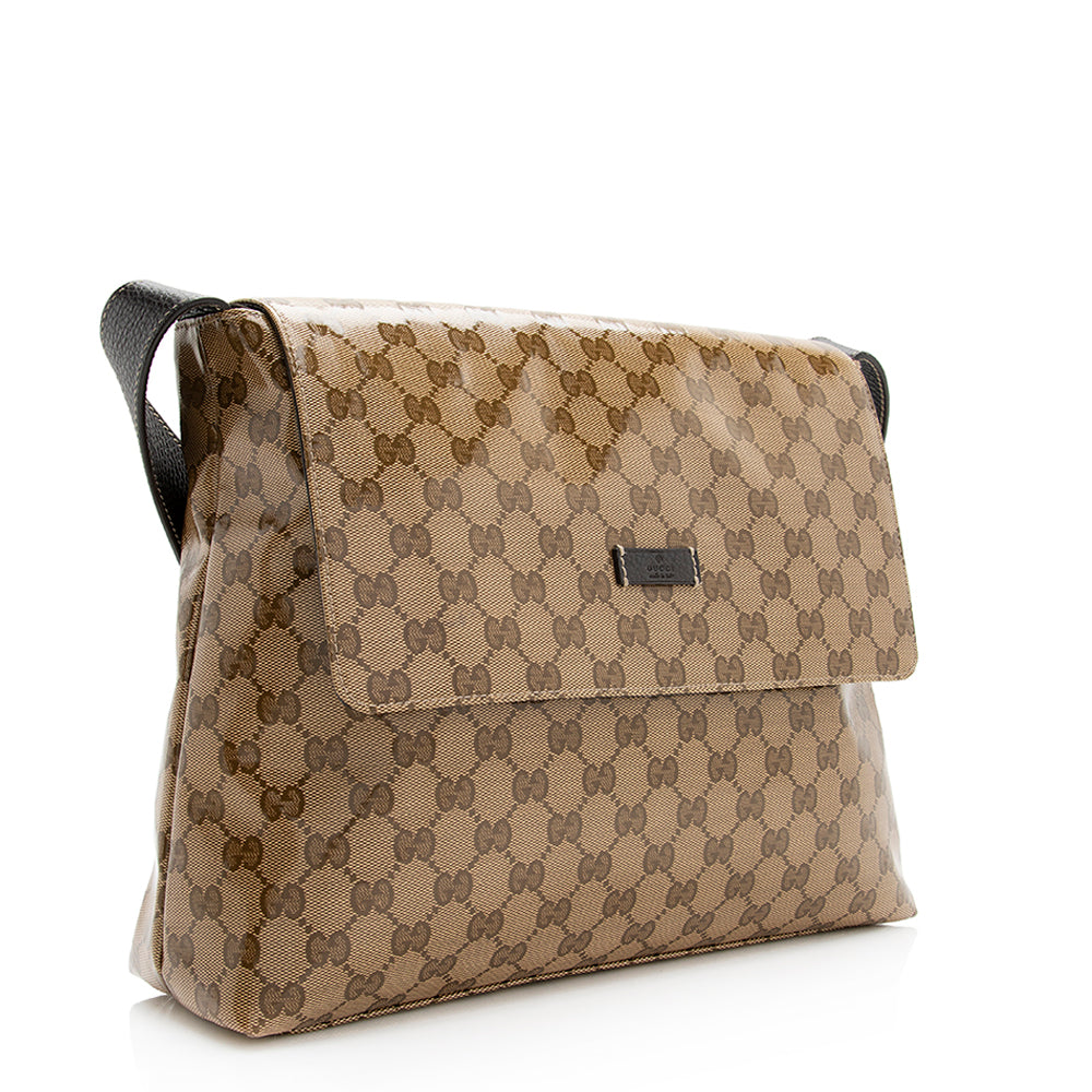 Gucci GG Crystal Large Messenger Bag (SHF-20130)