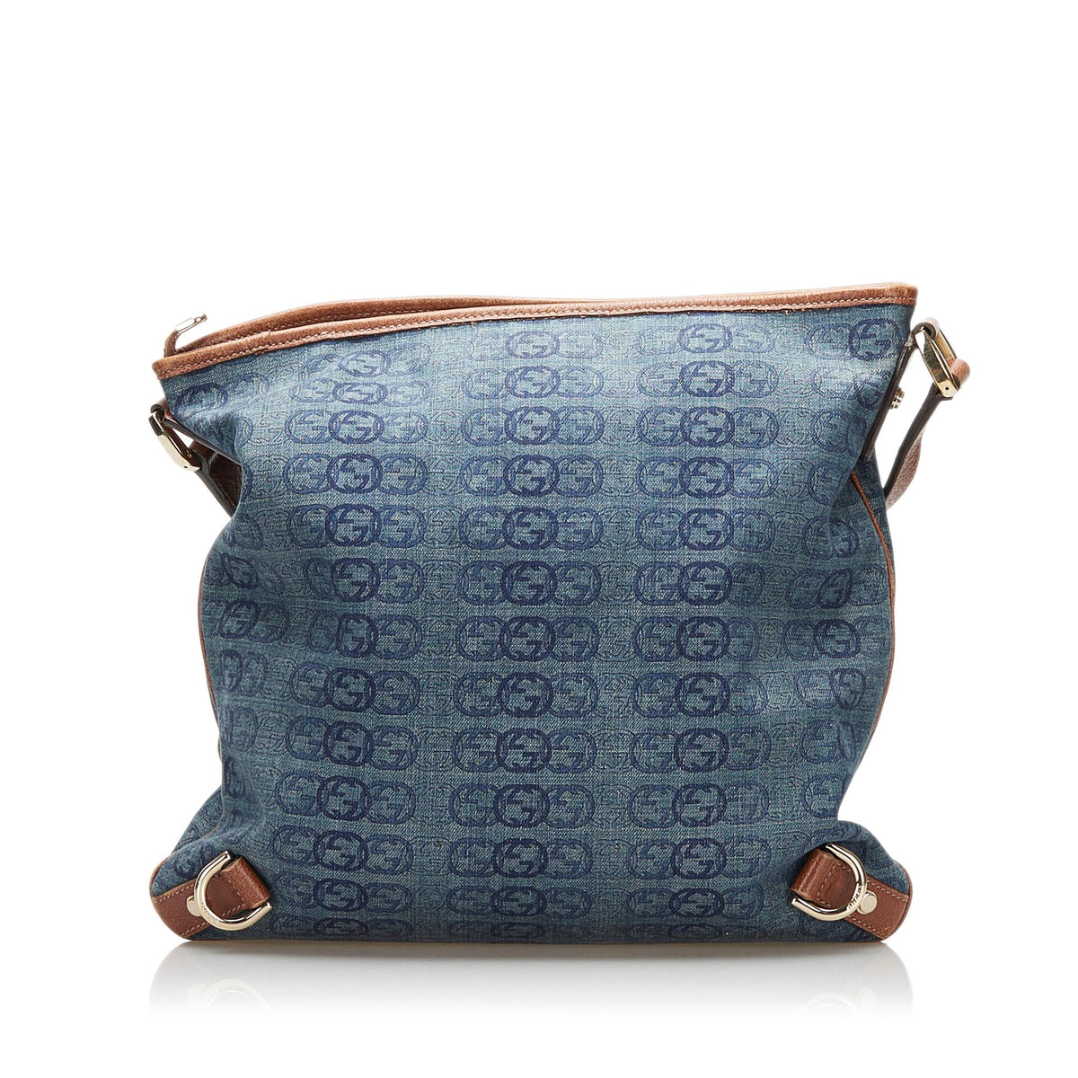 Gucci GG Denim Abbey D-Ring Crossbody Bag (SHG-37187)