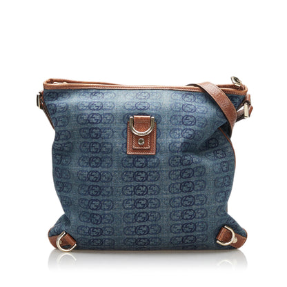 Gucci GG Denim Abbey D-Ring Crossbody Bag (SHG-37187)