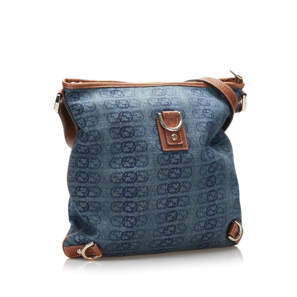 Gucci GG Denim Abbey D-Ring Crossbody Bag (SHG-37187)