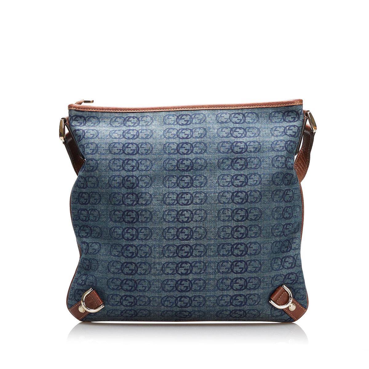 Gucci GG Denim Abbey D-Ring Crossbody Bag (SHG-s6O12R)