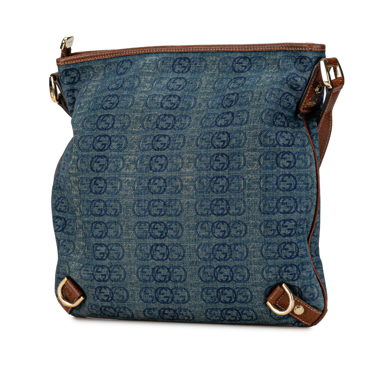 Gucci GG Denim Abbey D Ring Crossbody