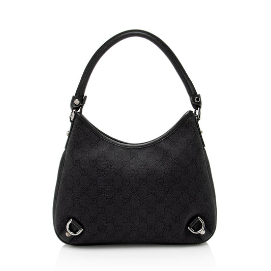 Gucci GG Denim Abbey Small Hobo