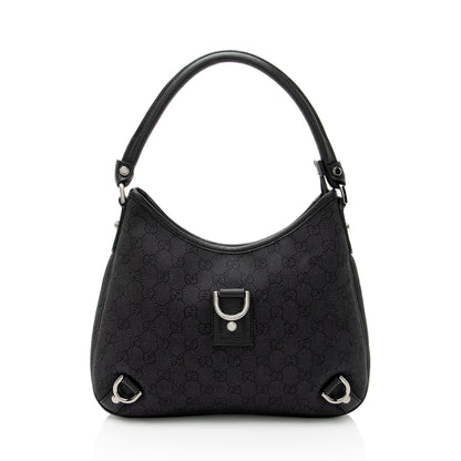 Gucci GG Denim Abbey Small Hobo