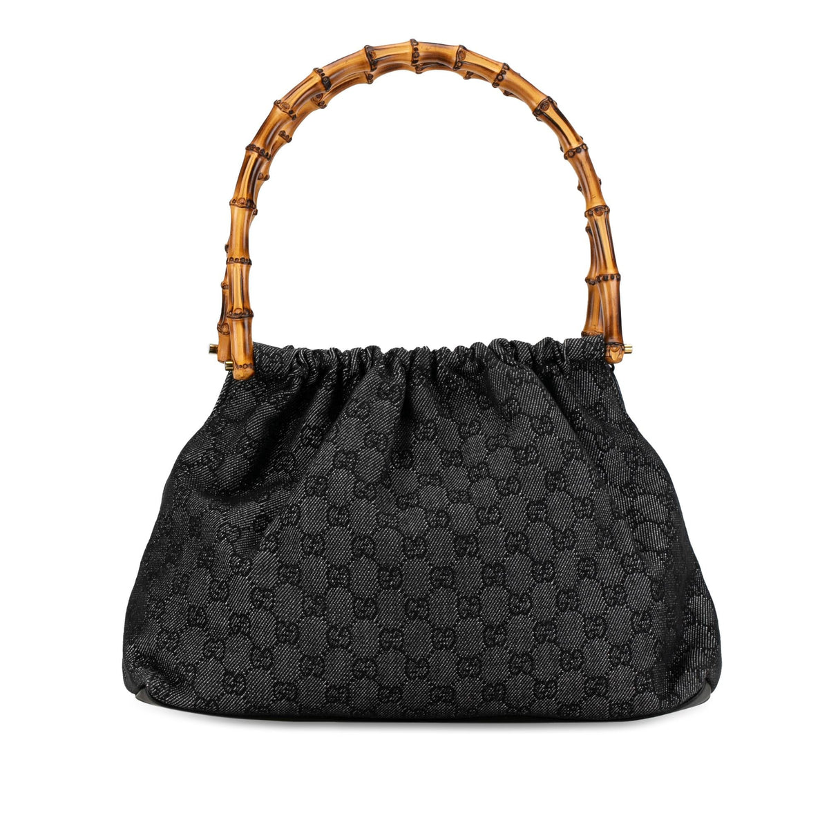 Gucci GG Denim Bamboo Handbag (SHG-XpUfPr)