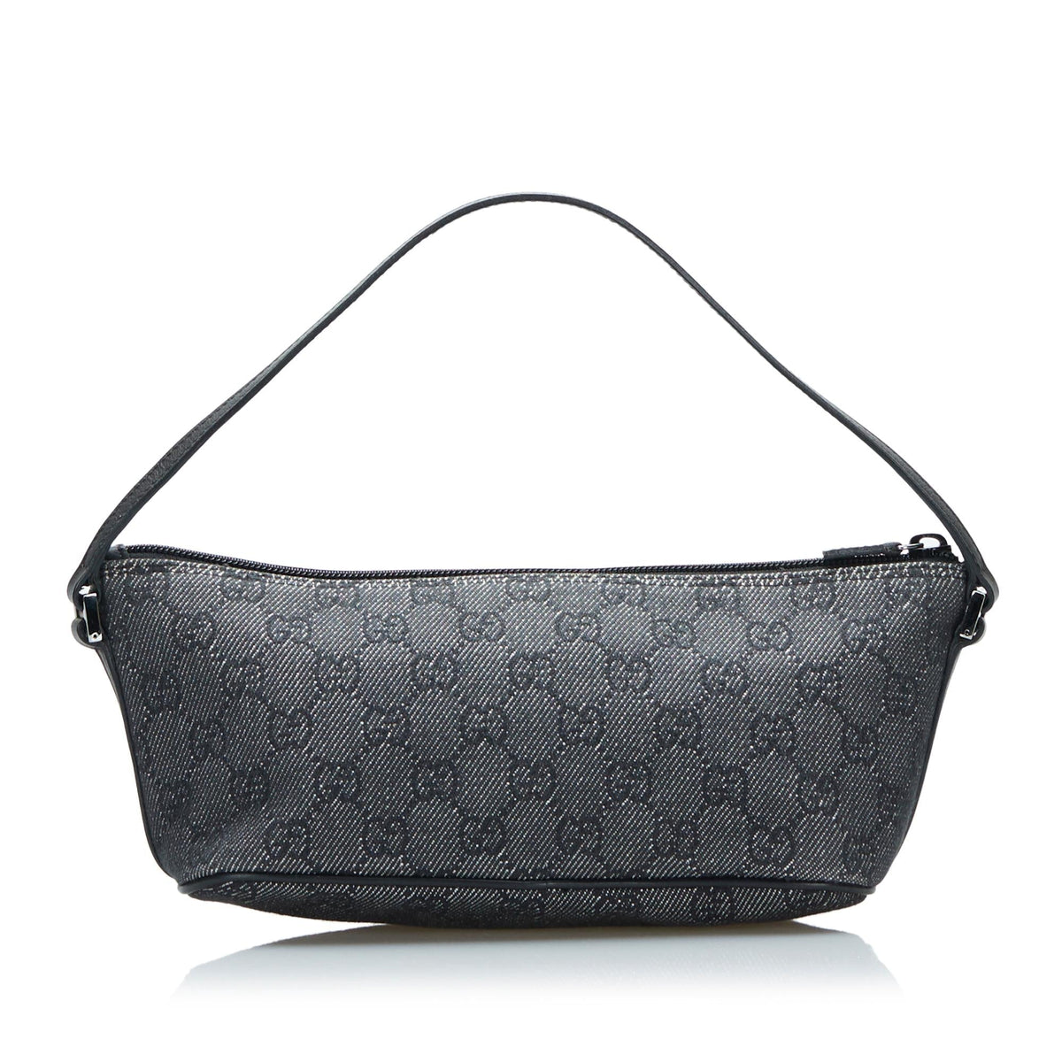 Gucci GG Denim Boat Baguette (SHG-CGZkjD)