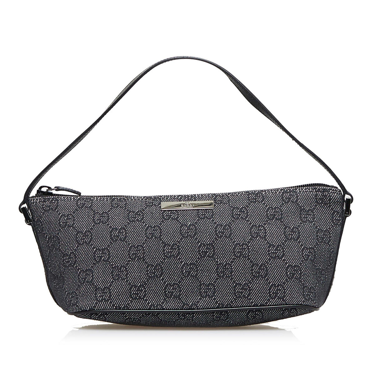 Gucci GG Denim Boat Baguette (SHG-2yQjKr)