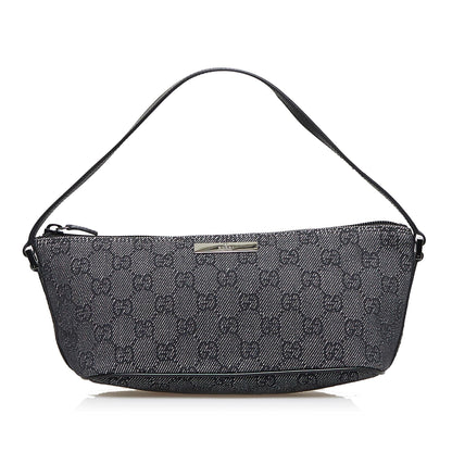 Gucci GG Denim Boat Baguette (SHG-2yQjKr)