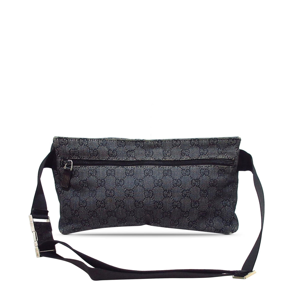 Gucci GG Denim Double Pocket Belt Bag (SHG-9qTC5e)