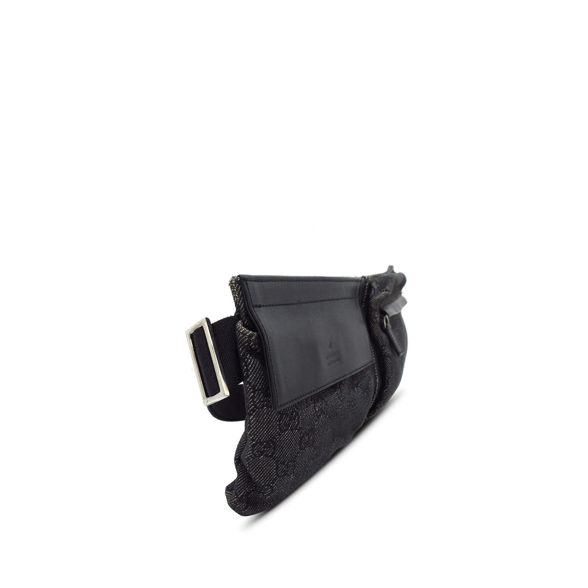 Gucci GG Denim Double Pocket Belt Bag (SHG-9qTC5e)