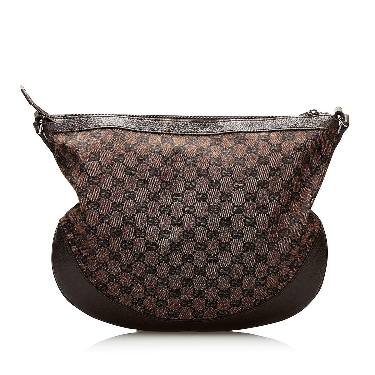 Gucci GG Denim Half Moon Crossbody Bag (SHG-35631)