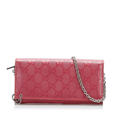 Gucci GG Imprime Wallet On Chain (SHG-clxtl4)
