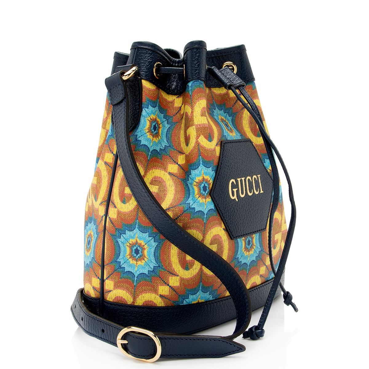 Gucci GG Kaleidoscope Canvas 100th Anniversary Bucket Bag (SHF-kbOcsb)