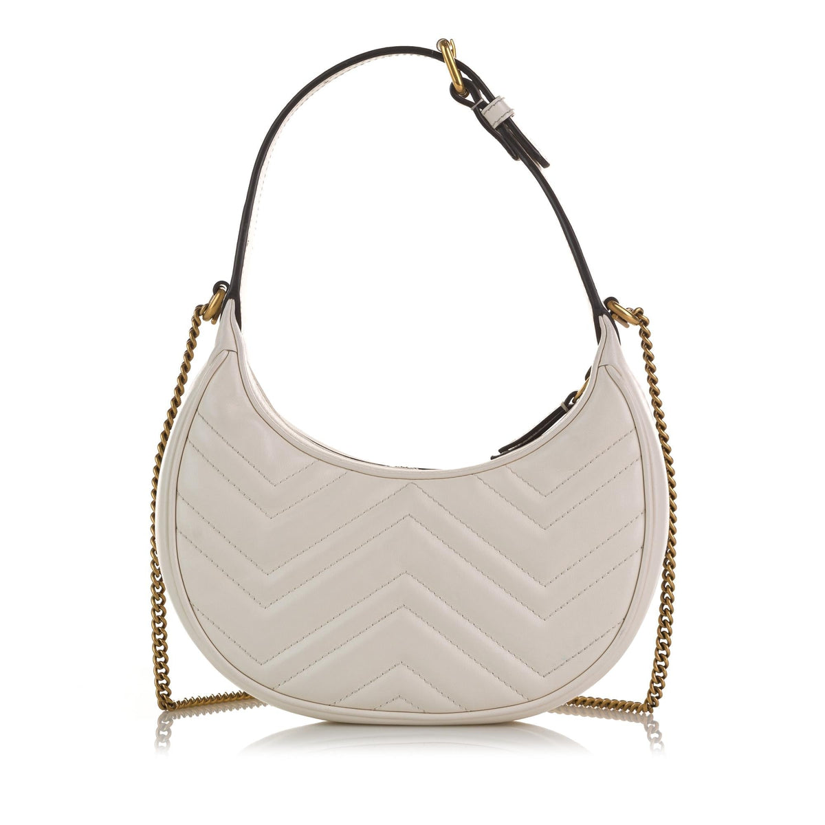 Gucci GG Marmont Half Moon Shaped Mini Bag (SHG-2ogQz6)