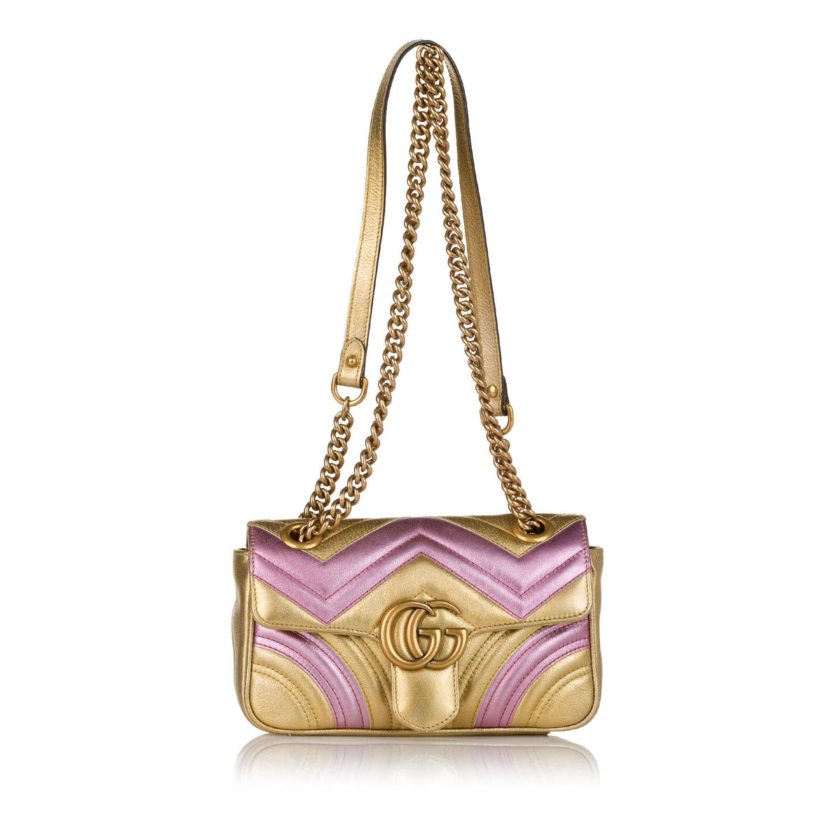 Gucci GG Marmont Leather Crossbody Bag (SHG-34107)