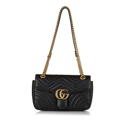 Gucci GG Marmont Leather Crossbody Bag (SHG-34307)