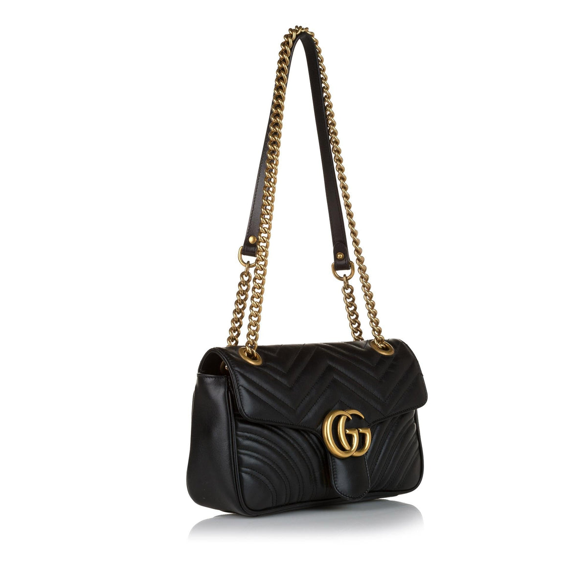 Gucci GG Marmont Leather Crossbody Bag (SHG-34601)