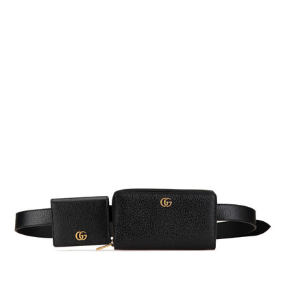 Gucci GG Marmont Leather Double Belt Bag