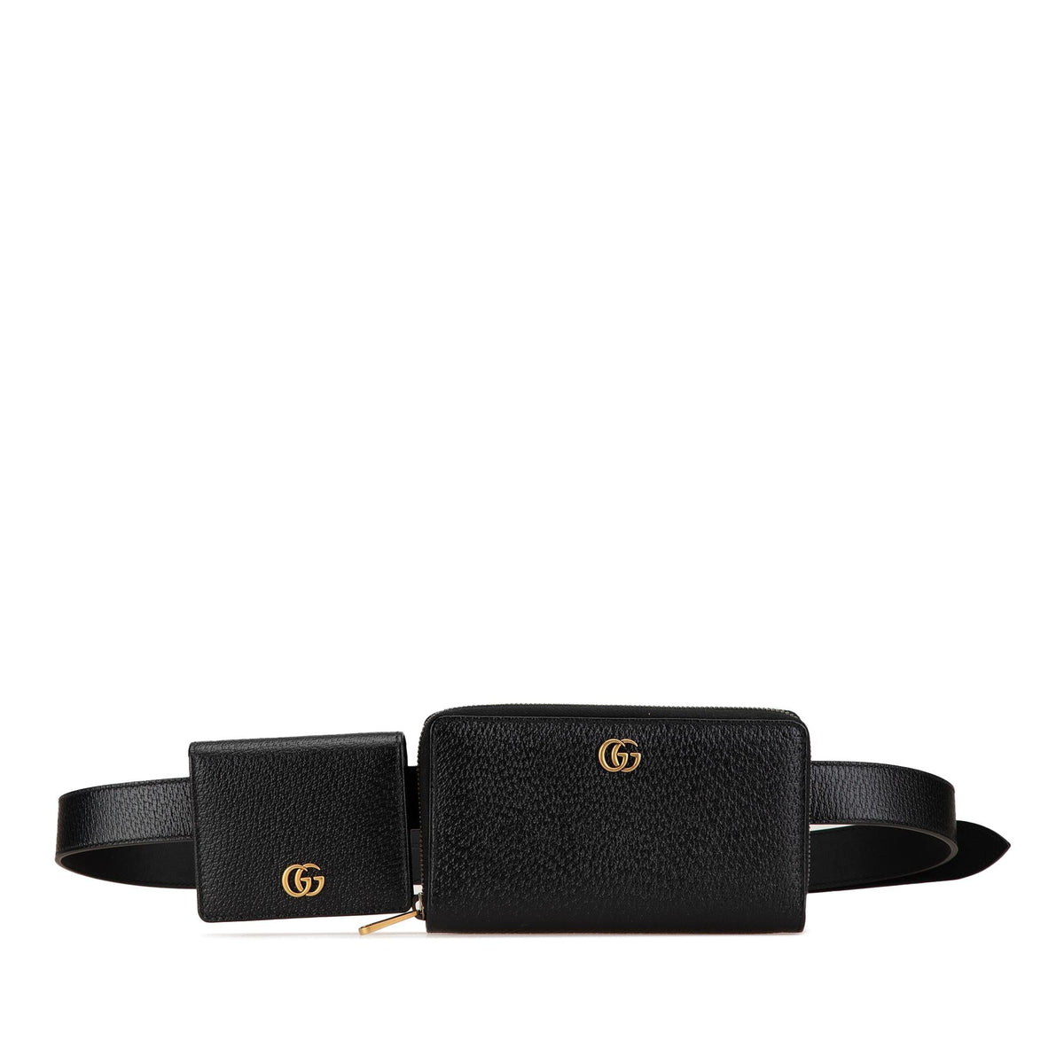 Gucci GG Marmont Leather Double Belt Bag