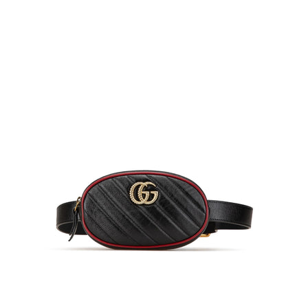 Gucci GG Marmont Leather Matelasse Torchon Belt Bag