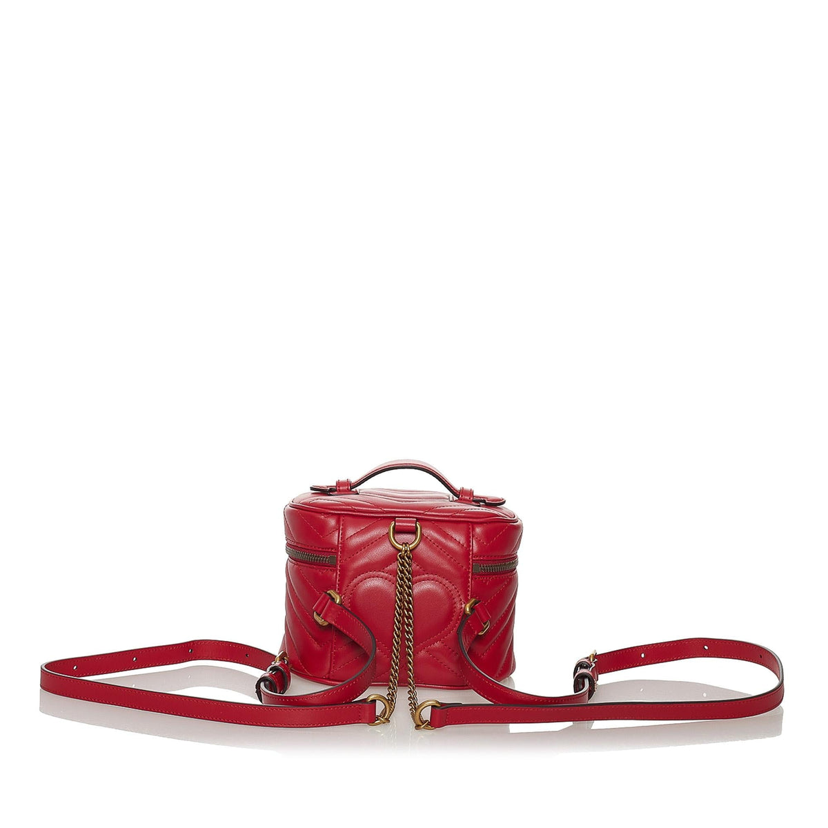 Gucci GG Marmont Leather Round Backpack (SHG-31325)
