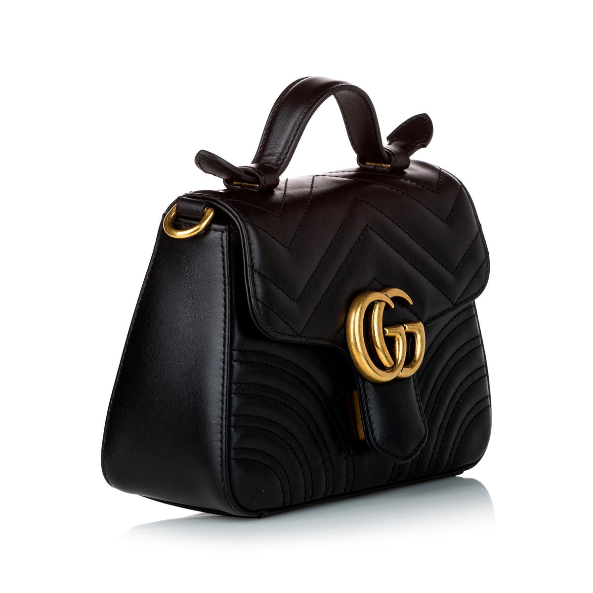 Gucci GG Marmont Leather Satchel (SHG-30460)