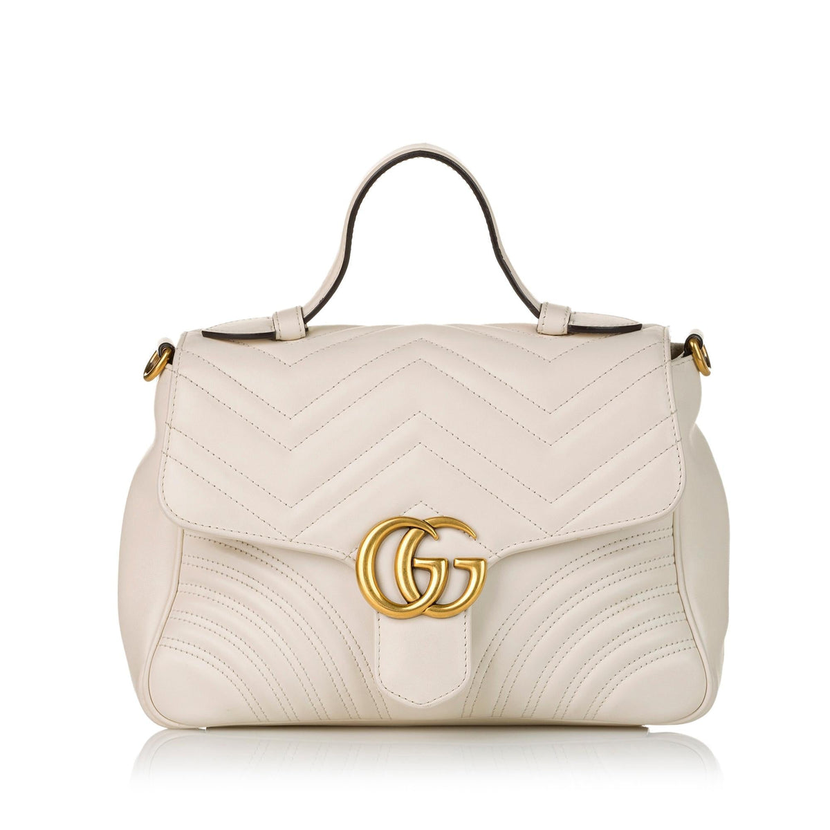 Gucci GG Marmont Leather Satchel (SHG-32596)