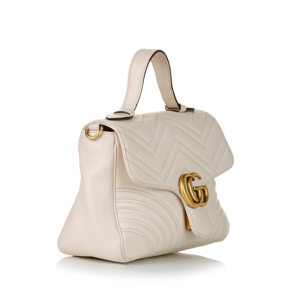 Gucci GG Marmont Leather Satchel (SHG-32596)