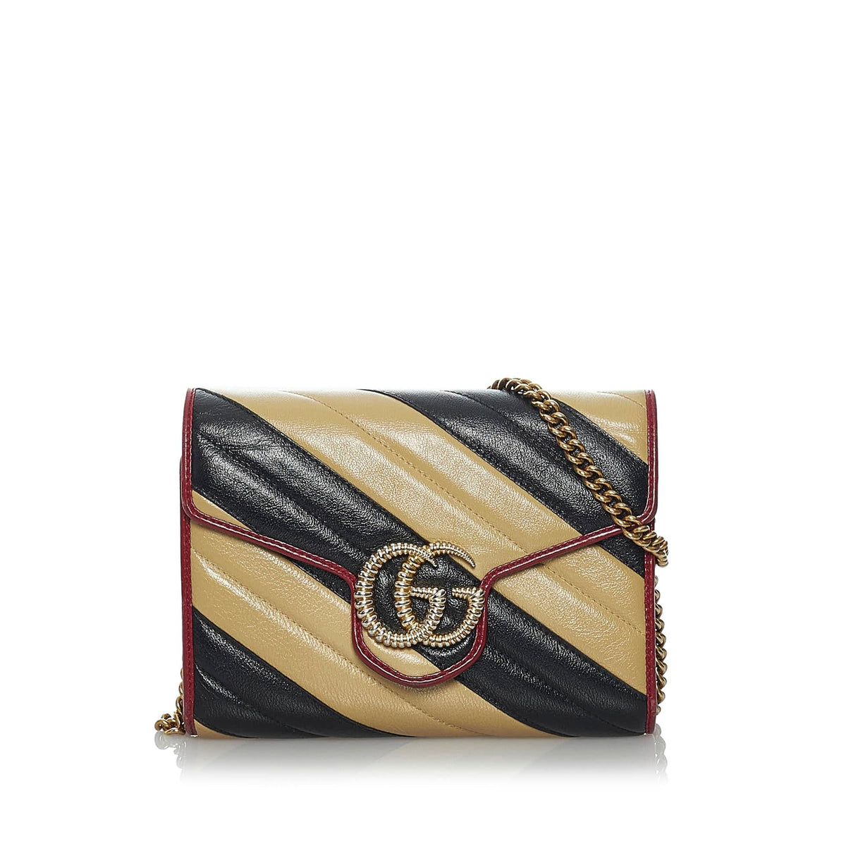 Gucci GG Marmont Leather Wallet on Chain (SHG-33741)