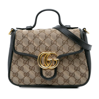 Gucci GG Marmont Matelasse Canvas Top Handle Bag
